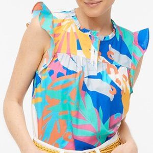 J. Crew Factory Tropical Print Tank Top